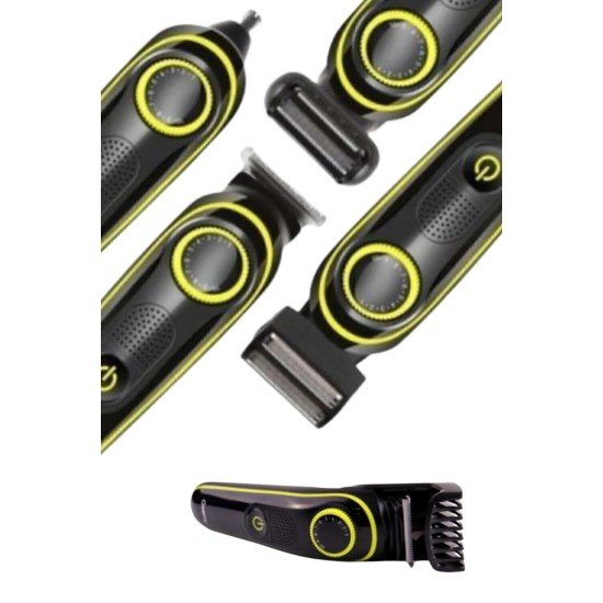 Saç Sakal Şekillendirici Tıraş Makinesi 5 Başlıklı Paslanmaz Çelik Bıçaklı Unısex Saç Sakal Şekillendirici Tıraş Makinesi 5 Başlıklı Paslanmaz Çelik Bıçaklı Unısex