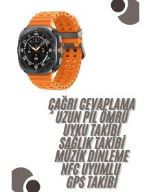 Akıllı Saat Unısex Zarif Görünümlü Titanyum Kasa Amoled Ekran Müzik Dinleme