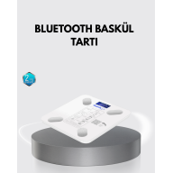 Bluetooth Akıllı Tartı – 8 Fonksiyonlu Dijital Baskül, 180 kg Kapasiteli Bluetooth Akıllı Tartı – 8 Fonksiyonlu Dijital Baskül, 180 kg Kapasiteli