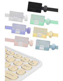 Bluetooth Touchpad Klavye 10.9 inch Kablosuz Wifi Q Klavye Slim