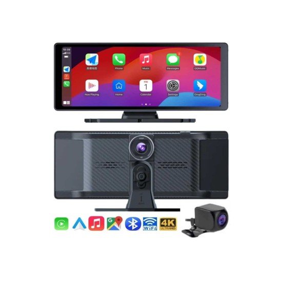 4K Ultra Araç İçi Ön ve Arka Kameralı Ekran HD 2 Kameralı Torpido Üstü Araç Multimedya 4K Ultra Araç İçi Ön ve Arka Kameralı Ekran HD 2 Kameralı Torpido Üstü Araç Multimedya