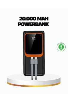 Powerbank 20000 mAh 22.5W Hızlı Şarjlı ve Kompakt Çoklu Kablo Çıkışlı