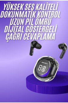 Yeni Nesil Bluetooth Kulaklık Dijital Göstergeli Dokunmatik 5.3 Kablosuz Yeni Nesil Bluetooth Kulaklık Dijital Göstergeli Dokunmatik 5.3 Kablosuz