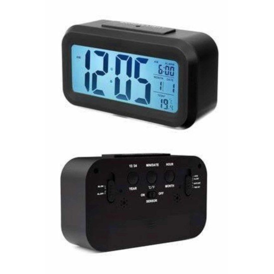 Dijital Masa Saati Takvim Çalar Saat Alarmlı Işıklı Led Ekran Pilli Dijital Masa Saati Takvim Çalar Saat Alarmlı Işıklı Led Ekran Pilli