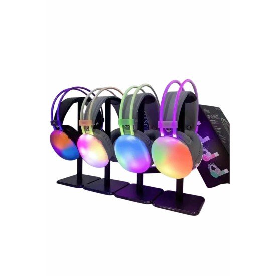 RGB Işıklı Yüksek Ses Kaliteli Kablosuz Kulak Üstü Bluetooth Kulaklık RGB Işıklı Yüksek Ses Kaliteli Kablosuz Kulak Üstü Bluetooth Kulaklık