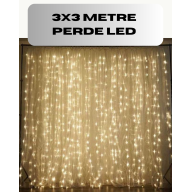 3x3 Perde LED Işık Şelale Model Özel Gün Dekoratif Aydınlatma