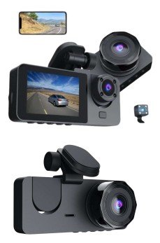 3 Kameralı 2 İnç 1080P Araç İçi Kamera Sürüş Kamerası CarPlay 3 Kameralı 2 İnç 1080P Araç İçi Kamera Sürüş Kamerası CarPlay