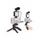 Telefon Tutucu Mini Mikrofonlu Tripod Vlog Çekim Video Telefon Tutucu Mini Mikrofonlu Tripod Vlog Çekim Video