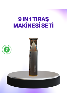 9’u 1 Arada Şarjlı Erkek Bakım Cihazı Saç Sakal Bıyık Ense Trimmer