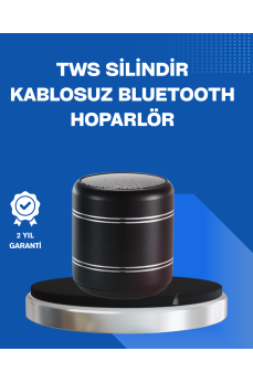 Taşınabilir Silindir Tasarım Bluetooth 5.0 Hoparlör Yüksek Bas Performanslı