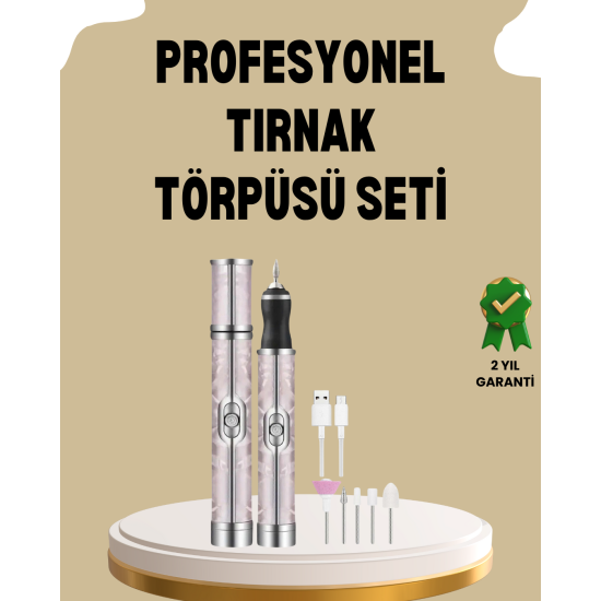 USB Şarjlı Profesyonel 20.000 RPM Elektrikli Oje Sökücü ve Tırnak Bakım Aleti USB Şarjlı Profesyonel 20.000 RPM Elektrikli Oje Sökücü ve Tırnak Bakım Aleti