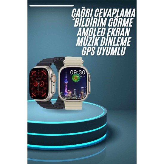 Akıllı Saat ve Kulaklık Seti Dokunmatik Ekran 5.0 Bluetooth Bağlantılı Sesli Görüşme