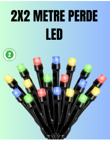 Su Geçirmez Pil Çalışan LED Perde Işık – İç ve Dış Mekan