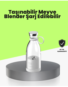 4 Bıçaklı Gıda Sınıfı Paslanmaz Çelik Taşınabilir Blender