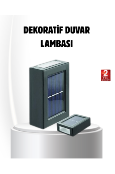Solar Güçlü 6 LED Dış Mekan Lambası – Otomatik Aç/Kapa Işık Sensörlü Aydınlatma