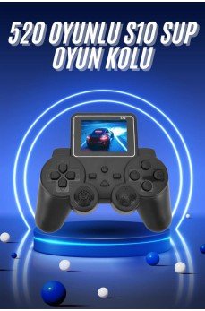 2.4 İnç Ekran 520 Oyunlu Retro Temalı Kablosuz Oyun Kolu El Atarisi