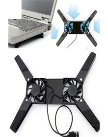 2 Fanlı Notebook Soğutucu Portatif Katlanabilir Laptop Soğutucu Fan Usbli Stand Bilgisayar Fanı