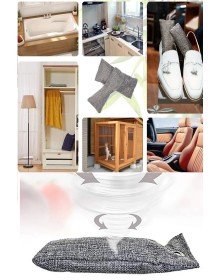 2 Li  Koku Emici Karbon Ayakkabı Koku Giderici  Ev Araba Çekmece Çanta Buzdolabı Mutfak Duman Emici