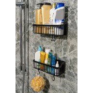 2 Li Plastik Yapışkanlı Askılı Mutfak- Banyo Rafı Düzenleyici Duş Şampuanlık 2 Li Plastik Yapışkanlı Askılı Mutfak- Banyo Rafı Düzenleyici Duş Şampuanlık
