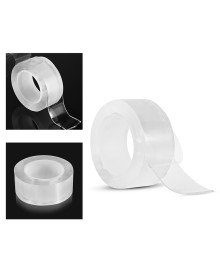 2 metre x 3 cm Şeffaf Güçlü Nano Çift Taraflı Silikon Jel Yapıştırıcı Bant