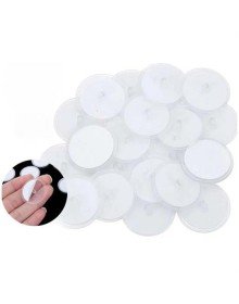 20 Adet Şeffaf Yuvarlak 3 Cm Çaplı Güçlü Disk Yapışkanlar