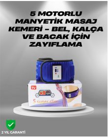 20 Mıknatıslı Gelişmiş Zayıflama Kemeri – Kas Gevşetici ve Selülit Azaltıcı Etki