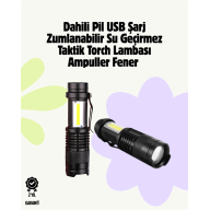 2000 Lümen LED El Feneri - Suya Dayanıklı, Odaklı, Klipsli 2000 Lümen LED El Feneri - Suya Dayanıklı, Odaklı, Klipsli