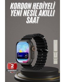 2025 Model Akıllı Saat Çift Kordon Ios Ve Android Arama Cevaplama Sesli Asistan