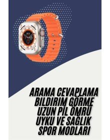 2025 Model Akıllı Saat Çift Kordon Ios Ve Android Arama Cevaplama Sesli Asistan