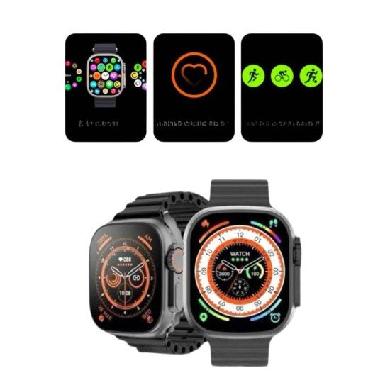 2025 Model Akıllı Saat Kordon Hediyeli Çağrı Cevaplama Uzun Pil Süreli Android İOS Uyumlu