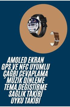 2025 Model Akıllı Saat Titreşimli Uyku ve Sağlık Takibi NFC ve GPS Uyumlu