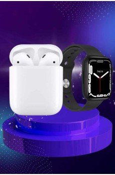 2025 Model Akıllı Saat ve 2.Nesil TWS Bluetooth Kulaklık ANC Özelliği Amoled Ekran