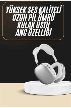 2025 Model Kulak Üstü Kablosuz Bluetooth Kulaklık Gürültü Azalta Uzun Pil