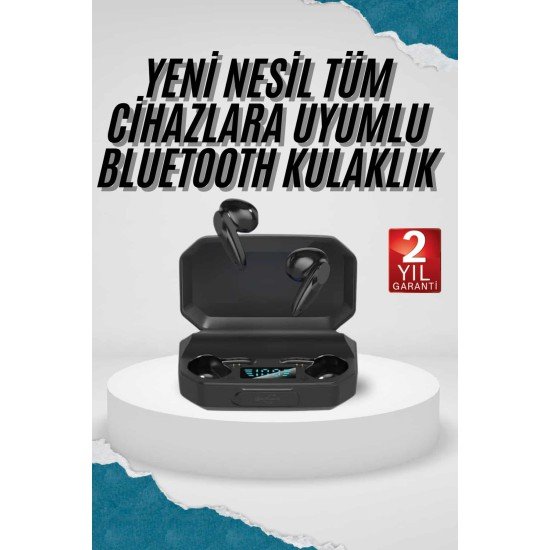 Kulak İçi Bluetooth Kulaklık Rgb Işıklı Çift Mikrofonlu iOS/Android Uyumlu BT 5.2