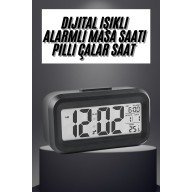Gece Dijital Masa Saati Dijital Alarmlı Led Ekran Pilli Çalar Saat Gece Dijital Masa Saati Dijital Alarmlı Led Ekran Pilli Çalar Saat
