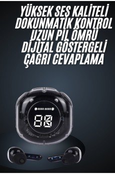 Ultrapods Led Göstergeli Kulaklığı ANC Destekli Bluetooth 5.3 Ultrapods Led Göstergeli Kulaklığı ANC Destekli Bluetooth 5.3
