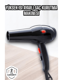 2200 Watt Profesyonel Saç Kurutma Makinesi Güçlü ve Dayanıklı Tasarım