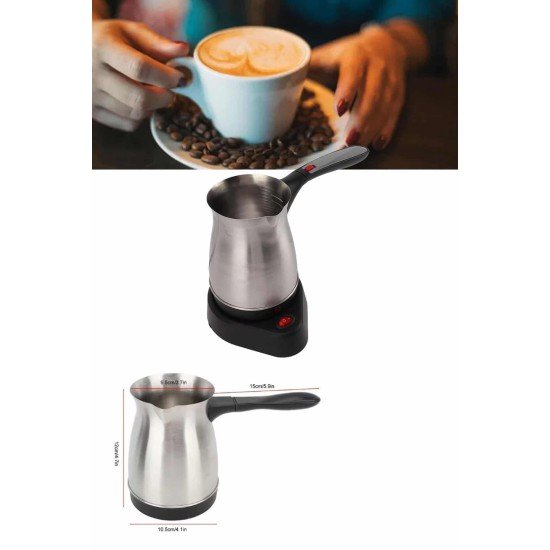 Yeni Nesil Türk Kahve Makinesi Cezvesi Siyah Gri Kablolu Pratik Yeni Nesil Türk Kahve Makinesi Cezvesi Siyah Gri Kablolu Pratik