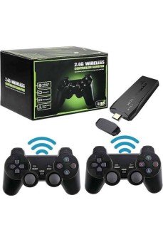 2 Kollu Kablosuz 2.4G Retro Oyunlar 4k Game Stick 3500 Oyun Atari
