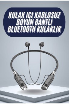 120 Saat Bluetooth Kulaklık Kablolu Boyun Askılı SD Kart Girişli ANC Özellikli