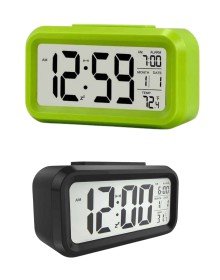 Dijital Masa Saati Termometre Takvim Led Ekran Pilli Ev Ofis Masası