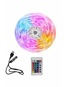 10M Şerit Led İç Mekan Renkli Rgb Şerit Led Kumandalı