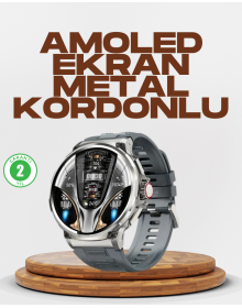 Şık Metal Kasa ve Değiştirilebilir Kordonlarla SW80 Smartwatch