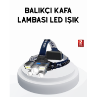 Profesyonel Şarjlı LED Far – IPX5 Suya Dayanıklı, 4 Işık Modu, Hareket Sensörlü