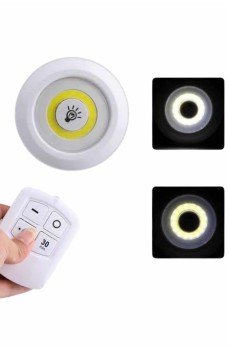 Dolap Işığı Mutfak Rafı Işığı Uzaktan Kumandalı 3 Lü Spot Led Lamba