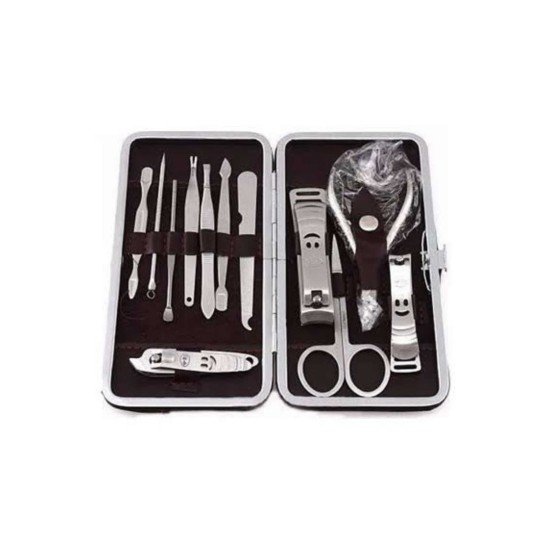 12 Parça Manikür Pedikür Seti Tırnak Bakımı Nasır Temizleme El Ayak Bakımı