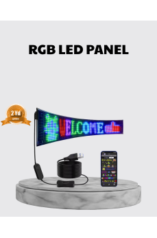 RGB LED Panel – Çok Renkli, Kumandalı, USB Bağlantılı Yazı ve GIF Gösterimli Akıllı Lamba