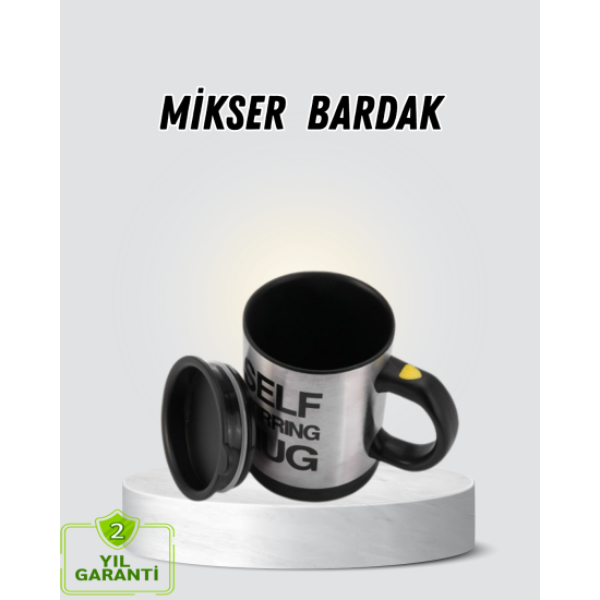 Akıllı Kendi Kendini Karıştıran Termal Kupa – Paslanmaz Çelik