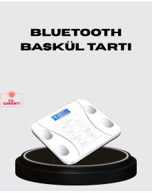 Akıllı Dijital Baskül – Bluetooth Bağlantılı, 8 Ölçüm Verili, Akıllı Vücut Analiz Tartısı