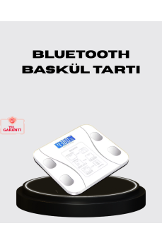 Akıllı Dijital Baskül – Bluetooth Bağlantılı, 8 Ölçüm Verili, Akıllı Vücut Analiz Tartısı